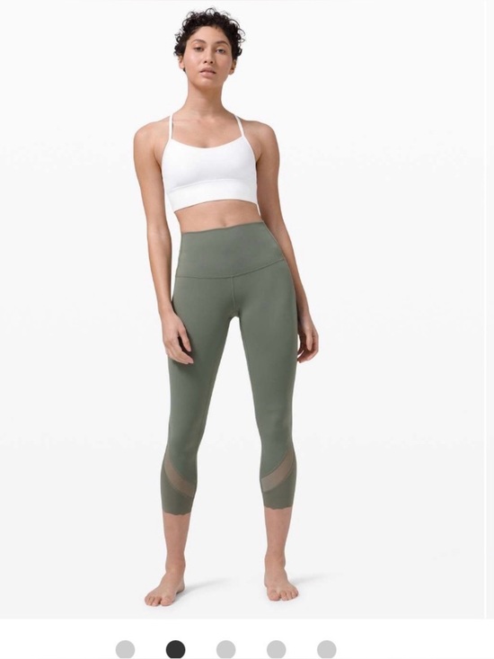 lululemon athletica Pants - Lululemon Wunder Under High-Rise Crop 23" *Updated Scallop FullOn Luxtreme OLIVE